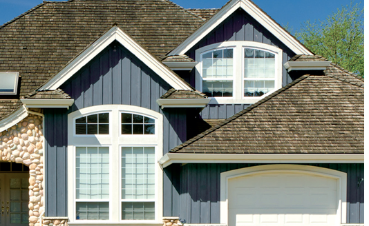 Board and batten vinyl siding