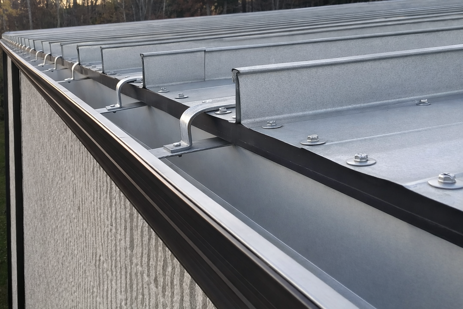 Commercial box gutters installation in Columbus Ohio