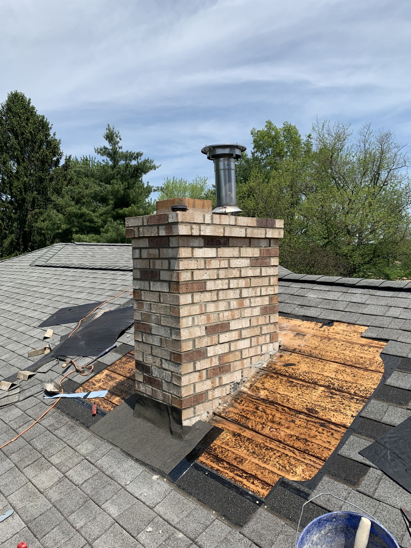 Chimney tuckpointing in Canal Winchester Ohio