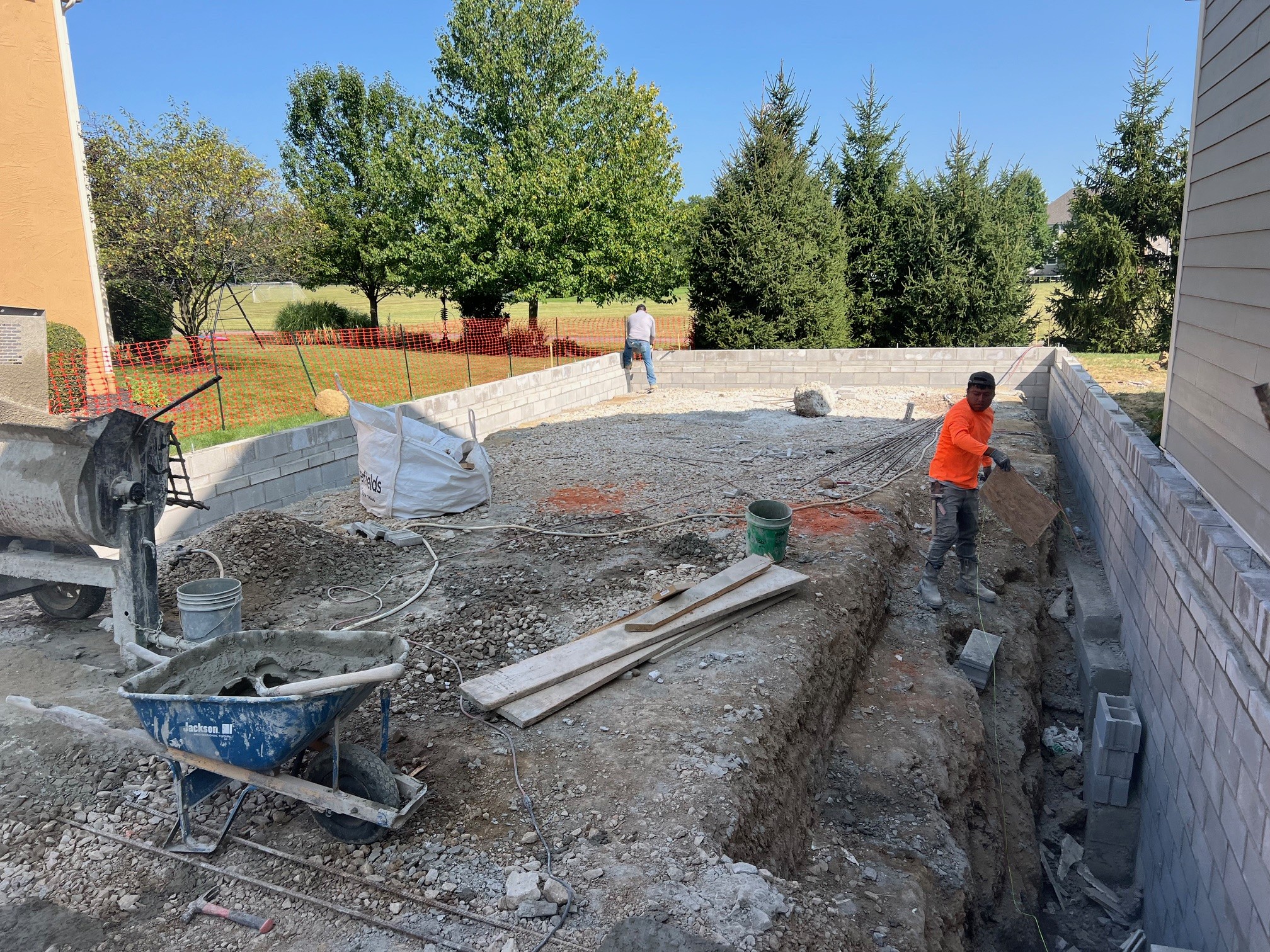 Custom garage addition with roofing, windows and Hardie siding
