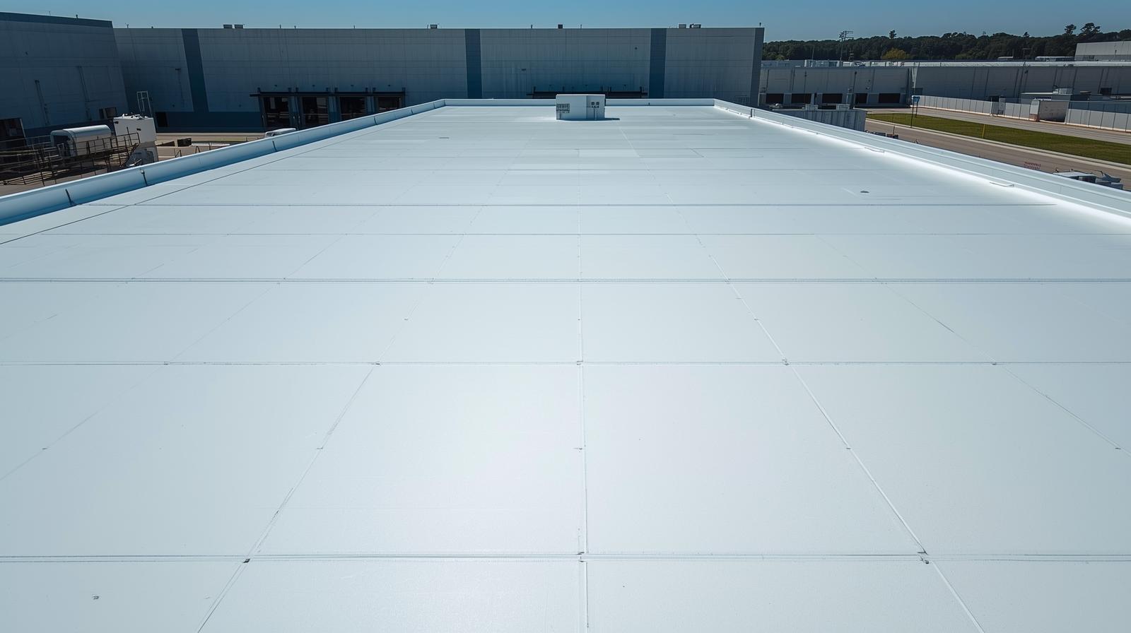 Commercial flat roofing