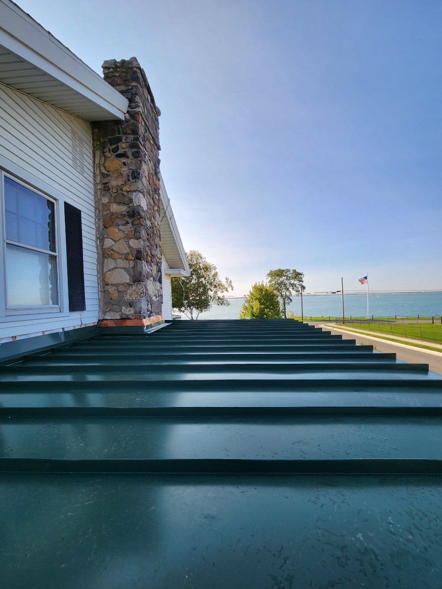 Metal roofing installation