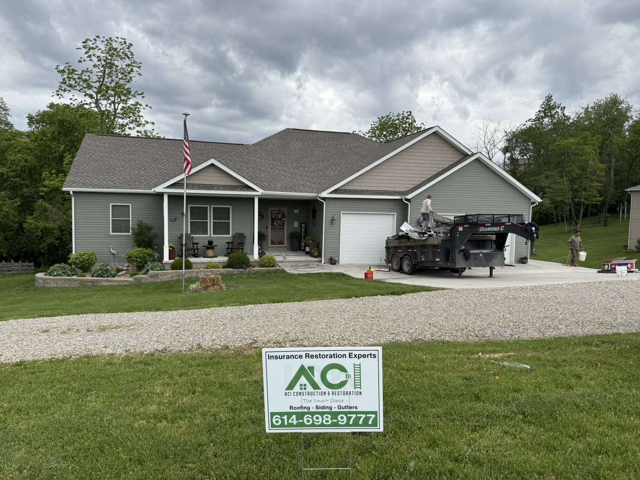 Shingle roof replacement in Groveport Ohio